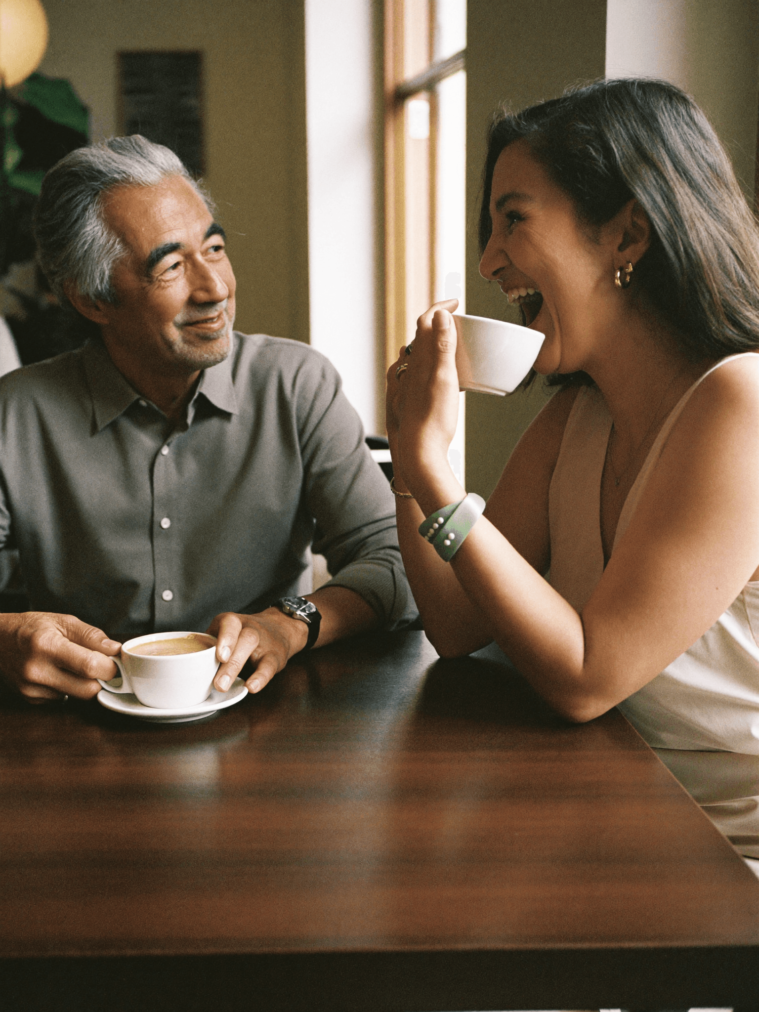 A working conversation over coffee