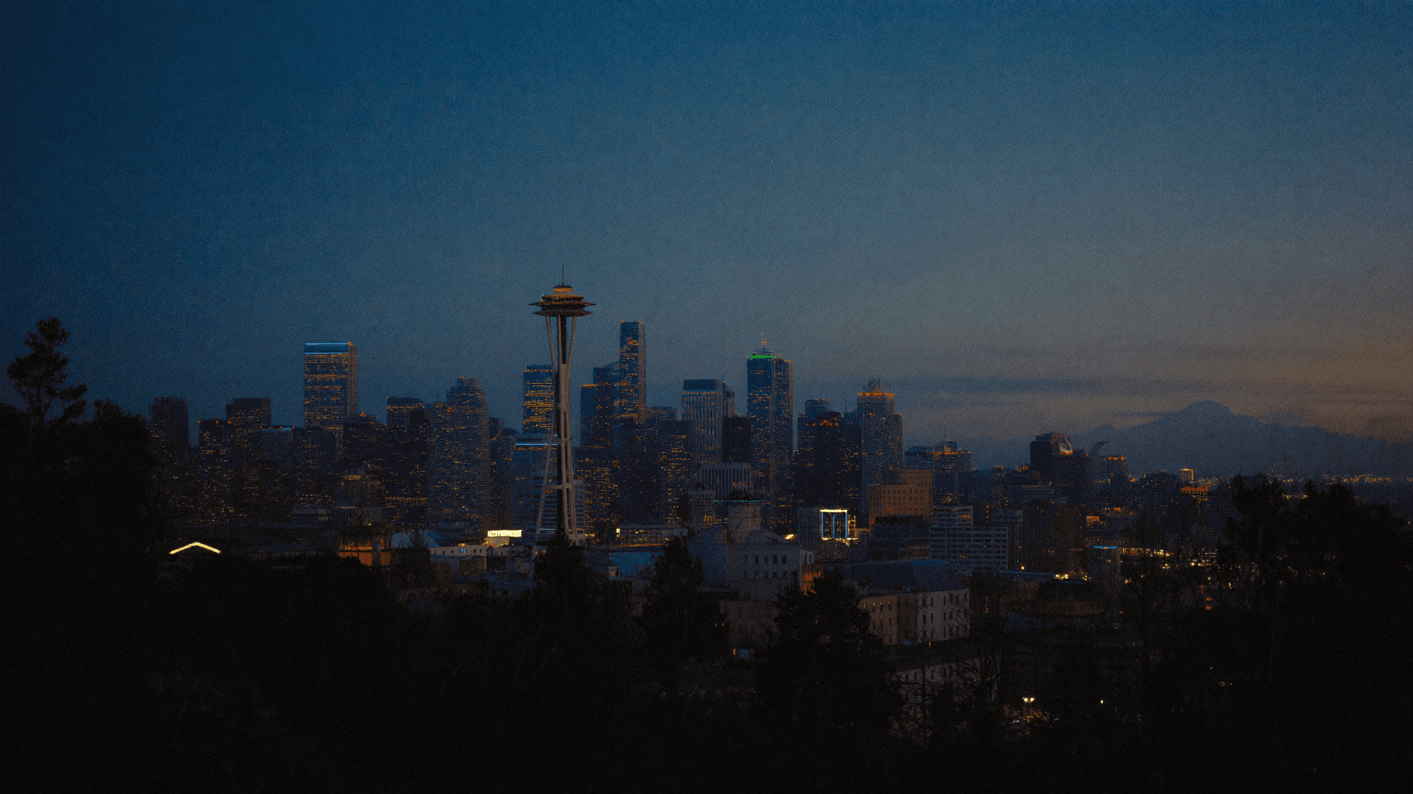 Seattle at dusk