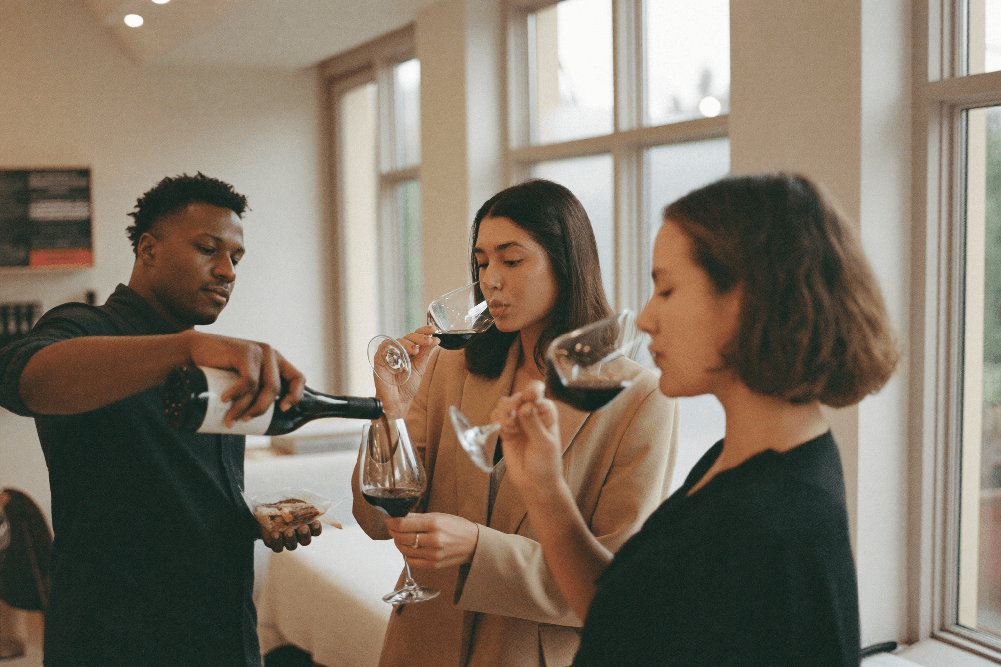 A candlelit tasting